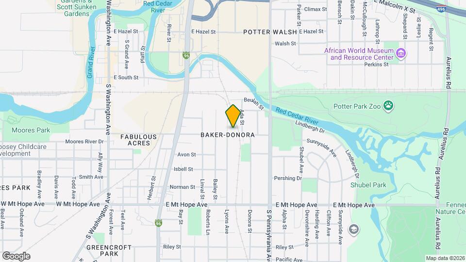 811 Baker St Map and Location Details