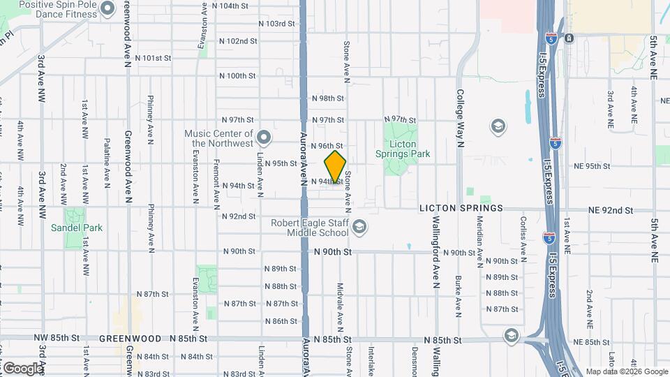 Fabulous Licton Springs Townhome - Green Lake! Map and Location Details