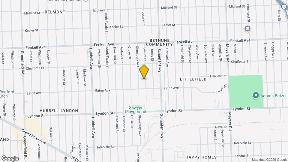 14849 Lesure St Map and Location Details