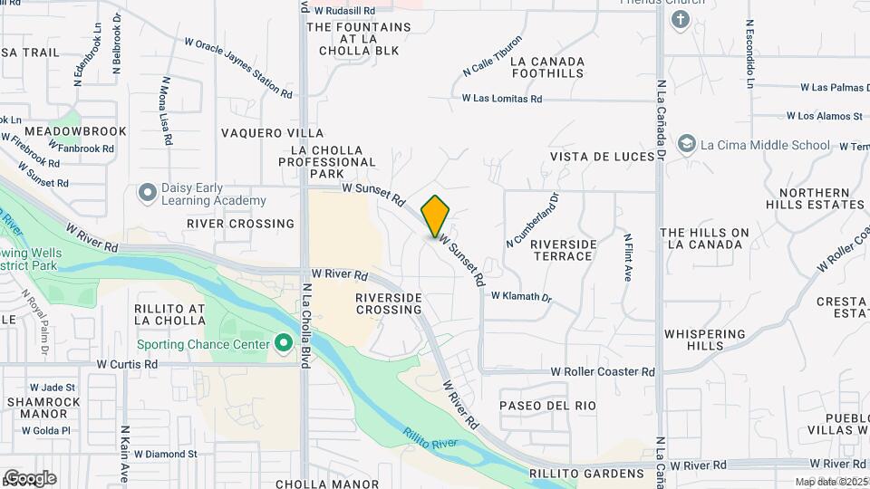 5448 N Mesquite Bosque Way Map and Location Details