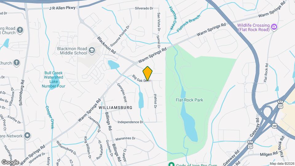 5924 Big Oak Dr Map and Location Details