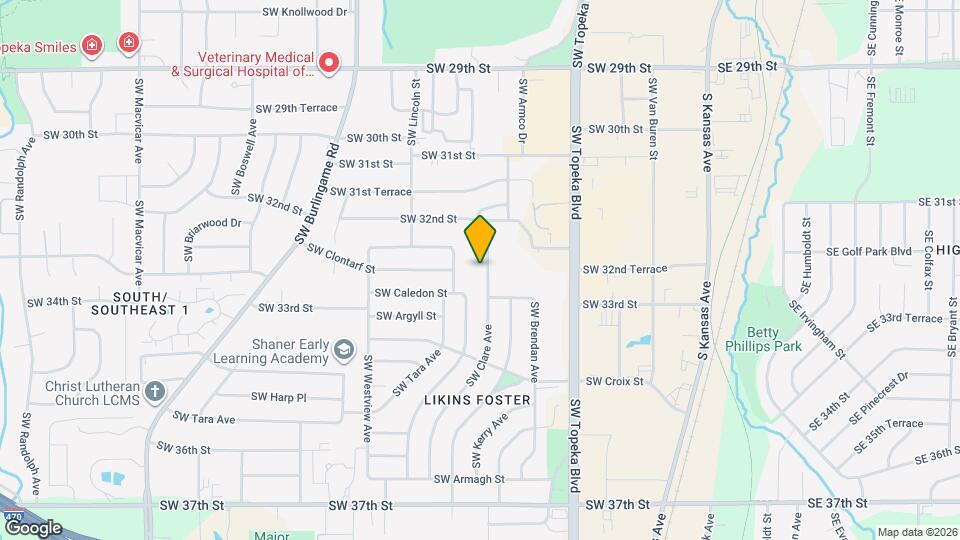 3247 SW Clare Ave Map and Location Details