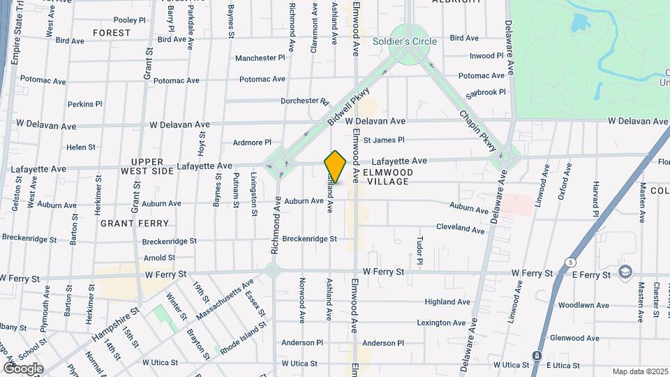 521 Ashland Ave Map and Location Details