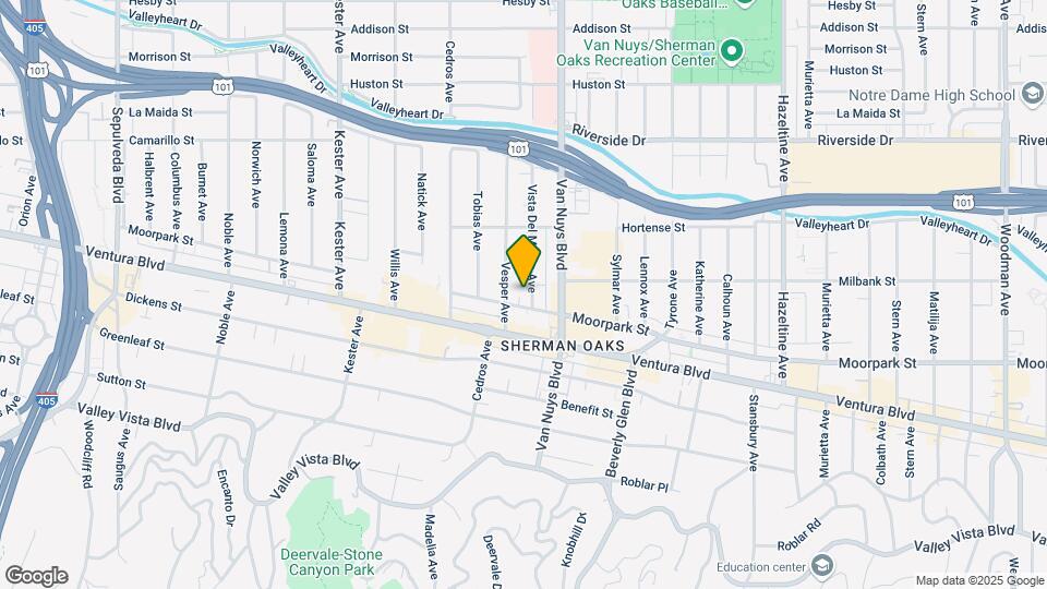 4451 Vista Del Monte Ave Map and Location Details