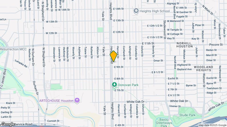 914 Heights Blvd Map and Location Details