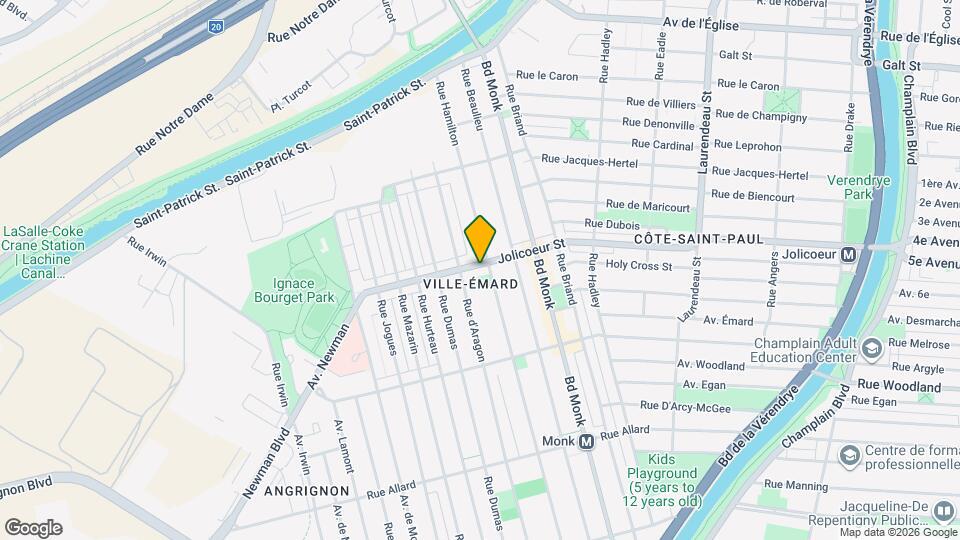 2614 Jolicoeur Rue Map and Location Details