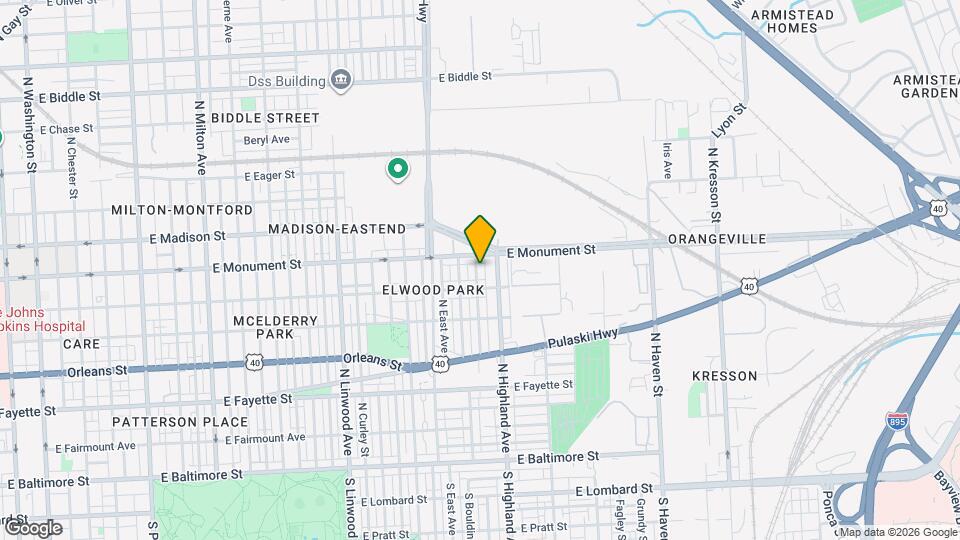 615 N Clinton St Map and Location Details