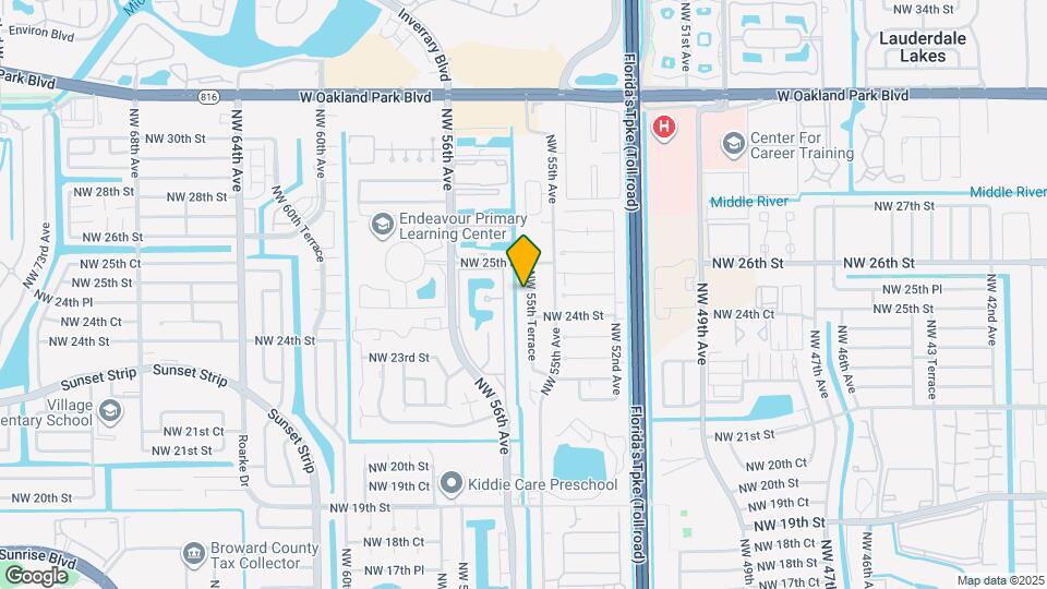 2425 NW 55th Terrace Map and Location Details