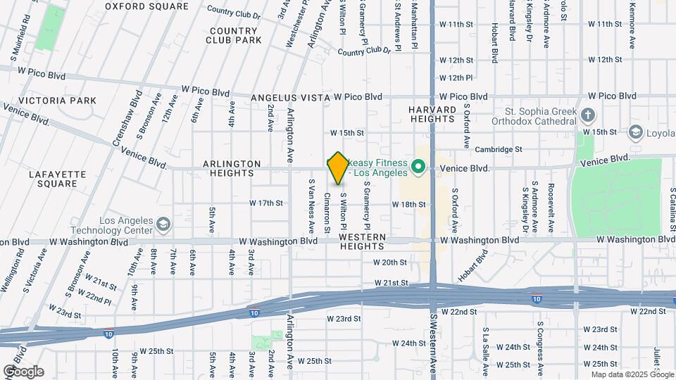 1635 S Wilton Pl Map and Location Details
