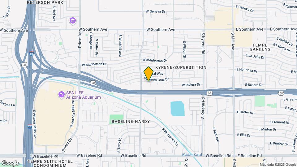 4006 S McKemy St Map and Location Details