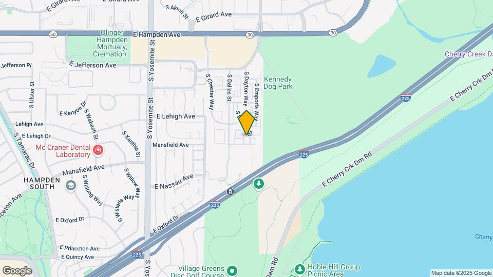 3875 S Dayton St Map and Location Details