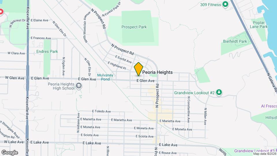 1107 E Glen Ave Mapa y Detalles de la Ubicación