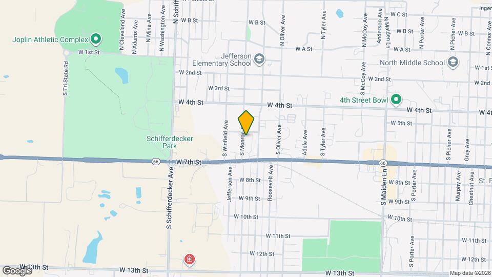 611 S Monroe Ave Map and Location Details