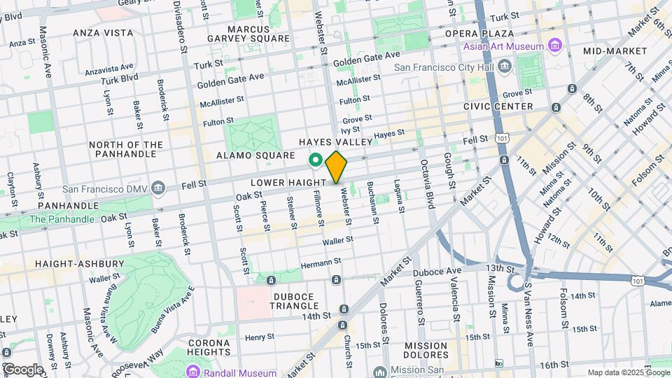 625-629 Oak St Map and Location Details
