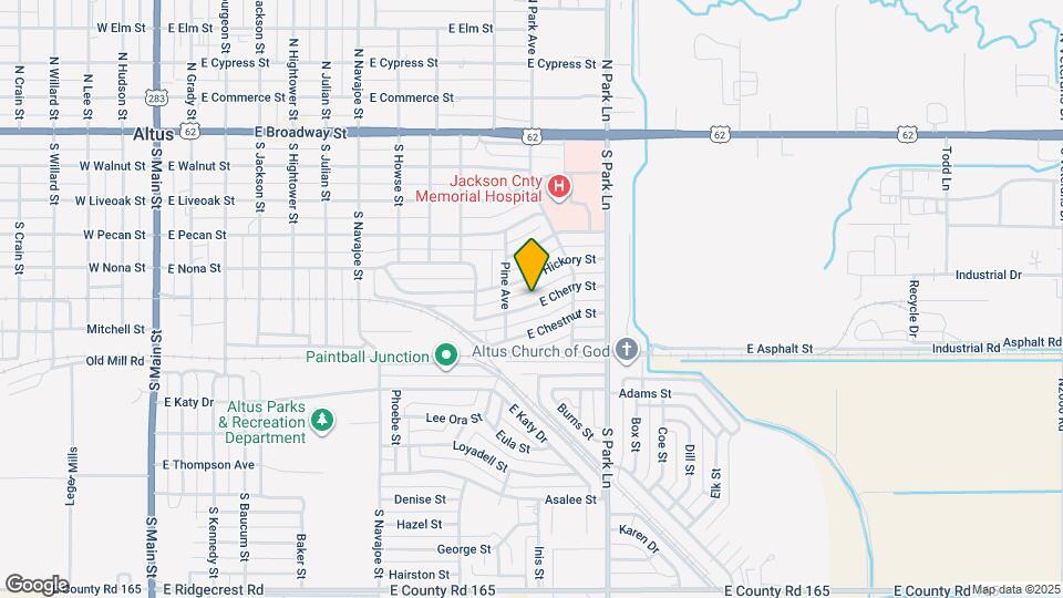 1117 E Cherry St Map and Location Details