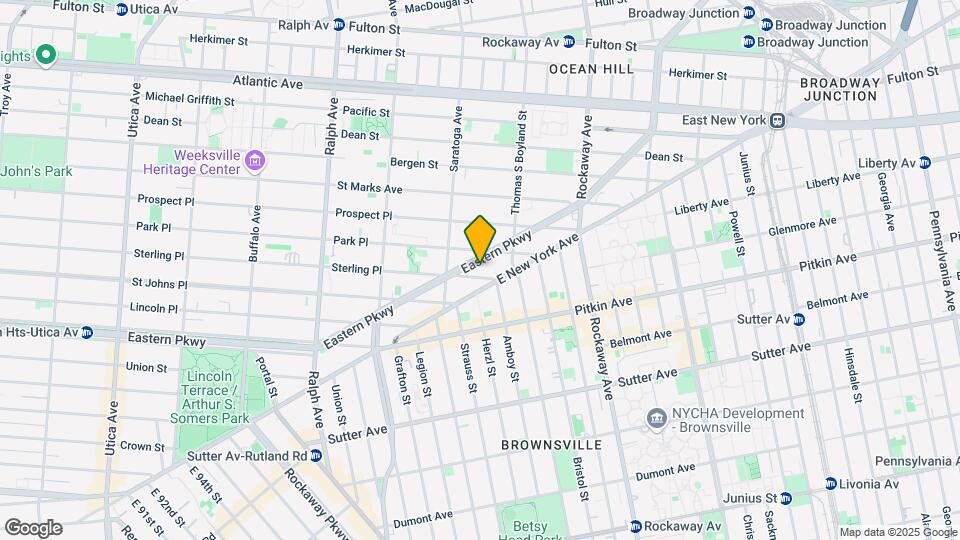 1578 Eastern Pkwy Map and Location Details