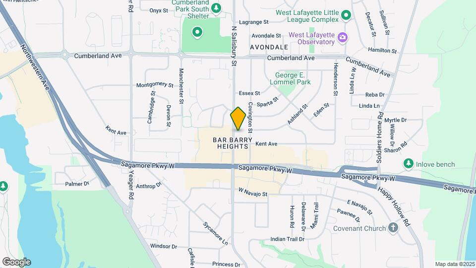 2610 N Salisbury St Map and Location Details