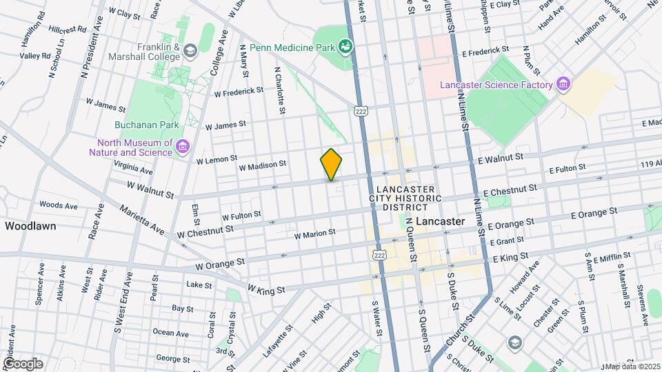 249 N Mulberry St Map and Location Details