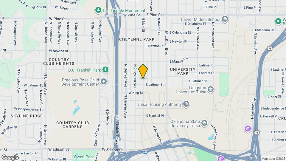 1106 N Main St Map and Location Details