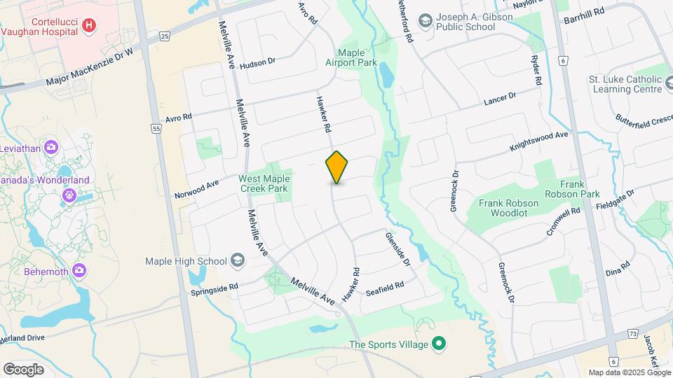 205 Hawker Rd Map and Location Details