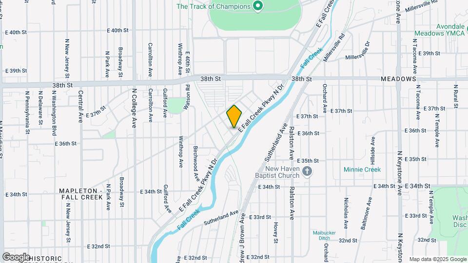 3602 Fall Creek Parkway North Dr Map and Location Details