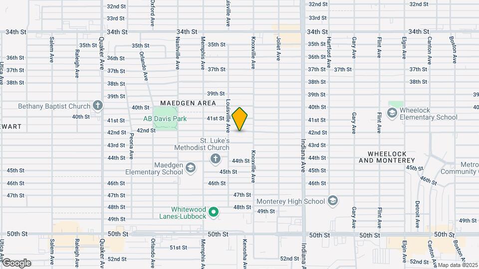 3609 42nd St Map and Location Details