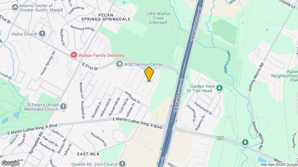 5313 Hutchinson Dr Map and Location Details