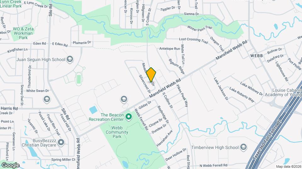 6736 Meadowcrest Dr Map and Location Details