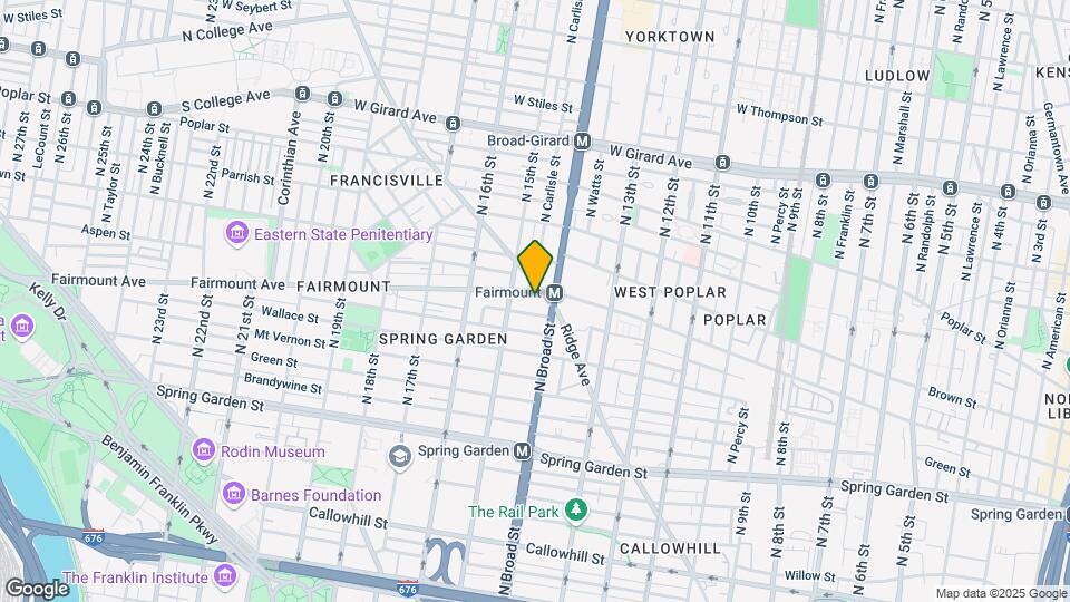 1406-10 Fairmount Ave Map and Location Details