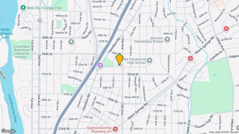 1117 33rd St Map and Location Details