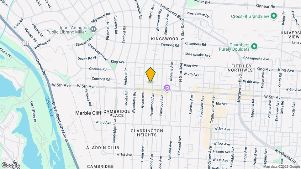 1609 Westwood Ave Map and Location Details