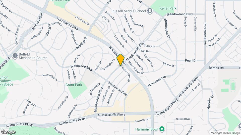 3727 Meadowland Blvd Map and Location Details