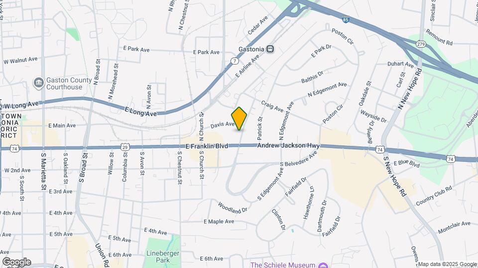 107 S Belvedere Ave Map and Location Details