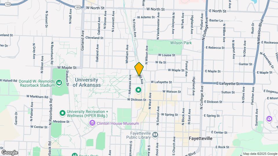 611 Reagan St Map and Location Details