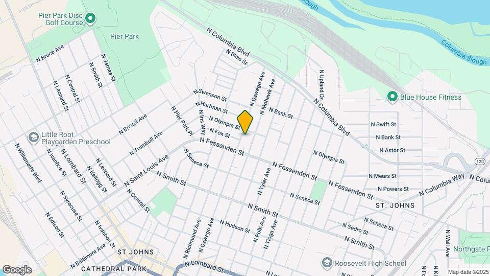 9706 N Oswego Ave Map and Location Details