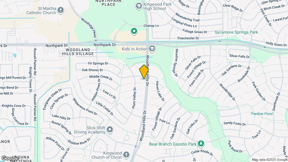 2251 Middle Creek Dr Map and Location Details