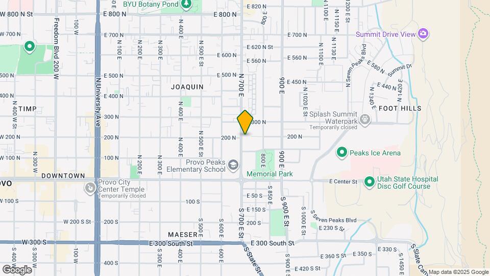 202 N 700 E Map and Location Details