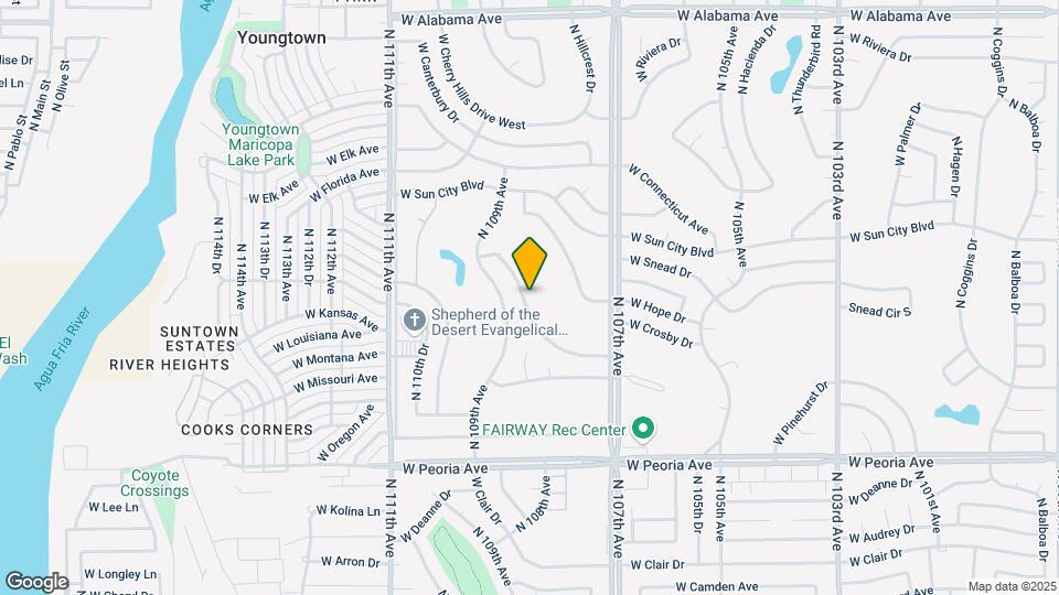 10828 W Crosby Dr Map and Location Details