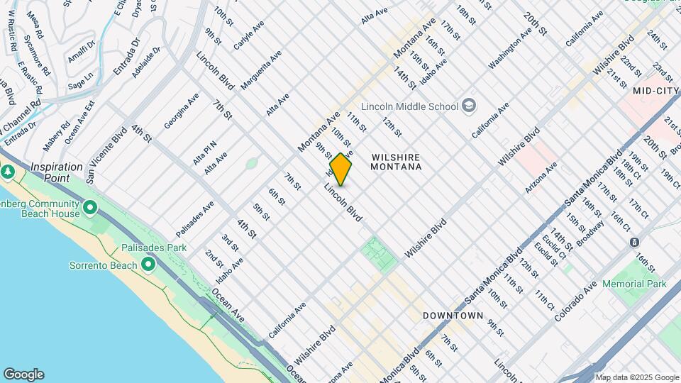 933 Lincoln Blvd Map and Location Details