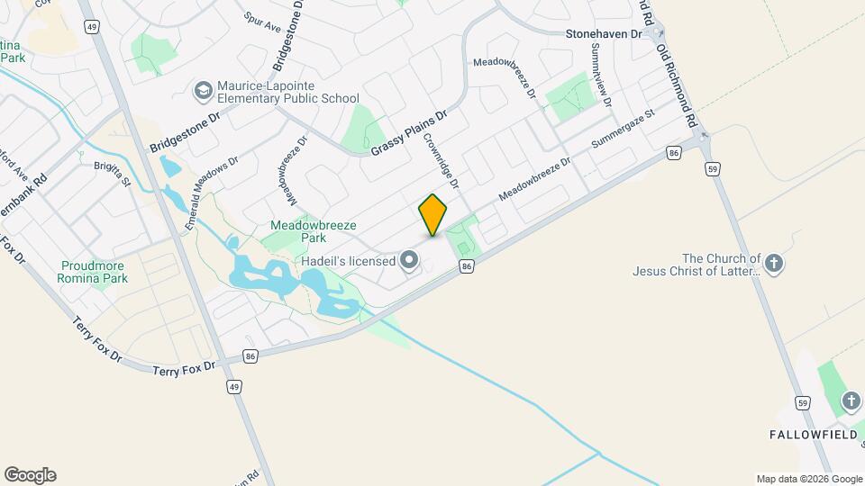 268 Meadowbreeze Dr Map and Location Details