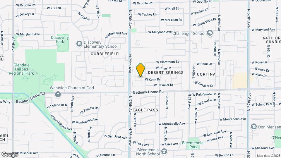 7416 W Cavalier Dr Mapa y Detalles de la Ubicación