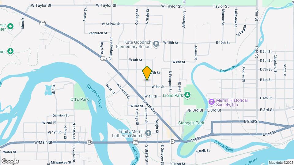 605 N State St Map and Location Details