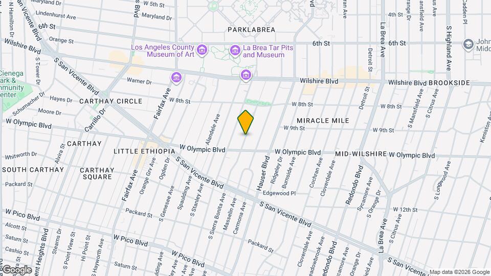 949 S Sierra Bonita Ave Map and Location Details