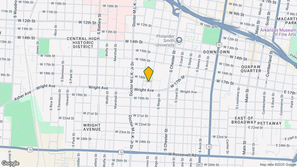 1814 1/2 South Cross Street Mapa y Detalles de la Ubicación
