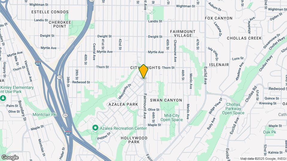 3124 Fairmount Ave, Unit 3124 Map and Location Details