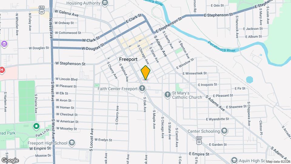 416 S Van Buren Ave Map and Location Details