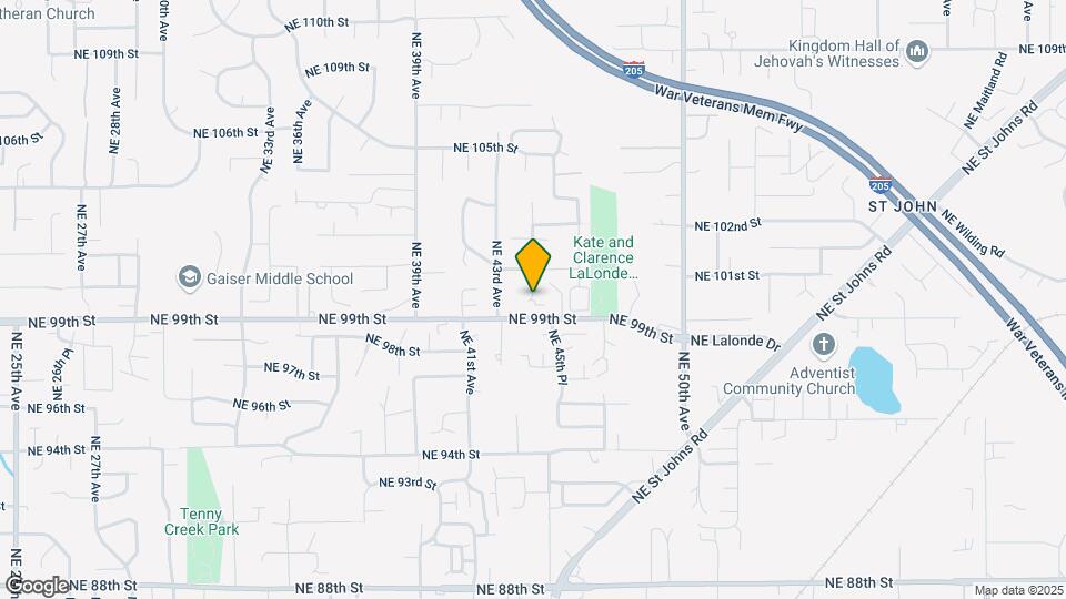 9909 NE 44th Ct Mapa y Detalles de la Ubicación