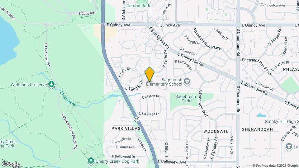 14130 E Temple Dr, Unit T01 Mapa y Detalles de la Ubicación