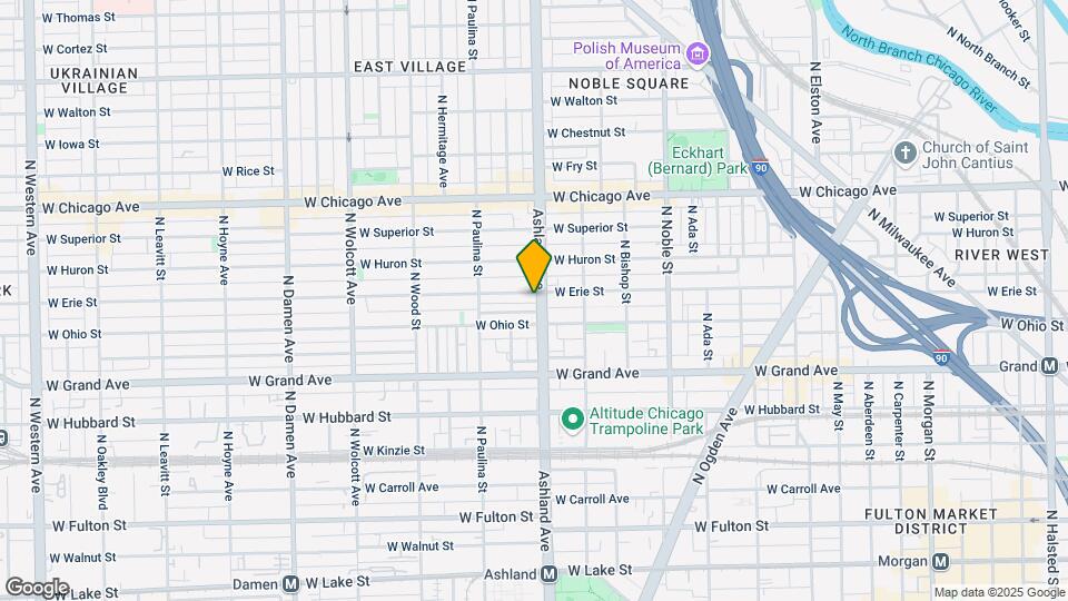 622 N Ashland Ave Map and Location Details