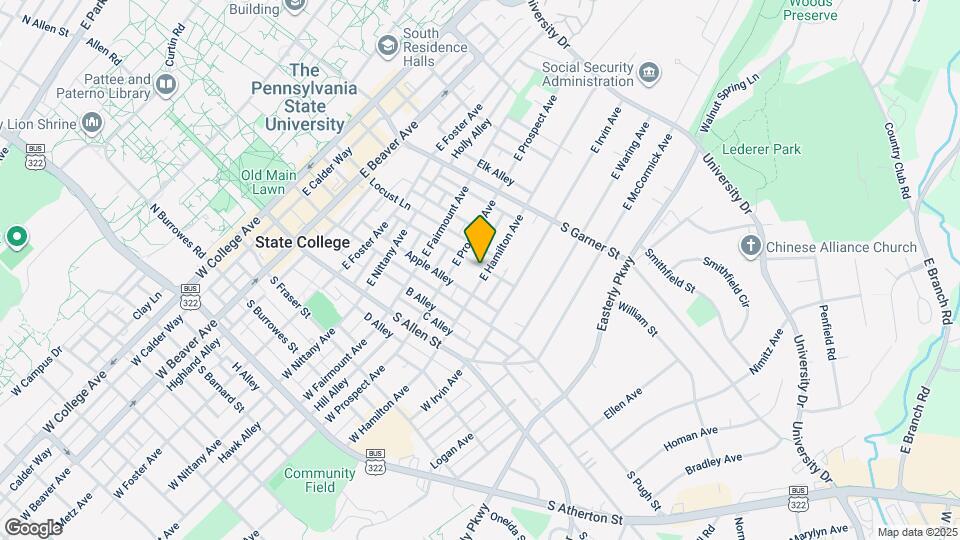 245 E Hamilton Ave, Unit 1 Map and Location Details